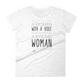 Woman with a Voice Short Sleeve T-Shirt - altruesm