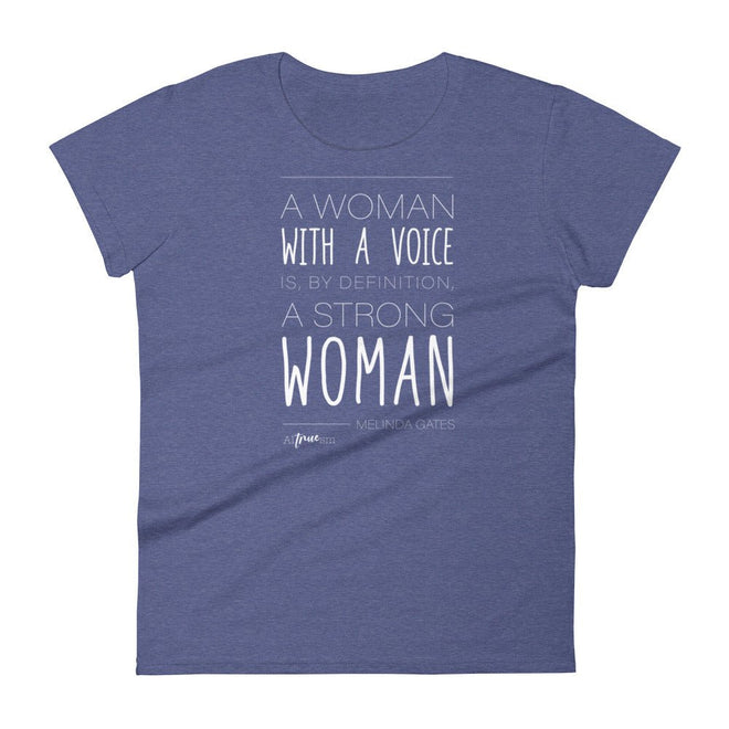 Woman with a Voice Short Sleeve T-Shirt - altruesm