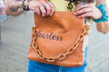 Fearless Custom Hand-Painted Peekaboo Bag