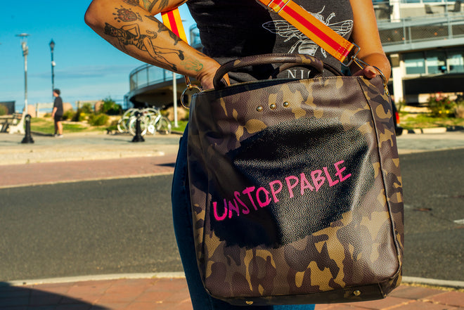 Unstoppable Camo Tote Bag