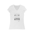 Woman with a Voice Short Sleeve V-Neck Tee