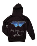 And Then She Flew Butterfly Premium Hoodie