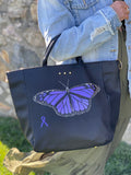 Domestic Violence Awareness Butterfly Tote Bag