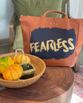 Fearless Brown Tote Bag