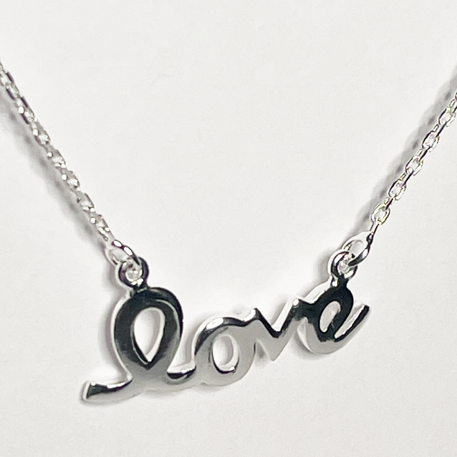 Love Sterling Silver Necklace