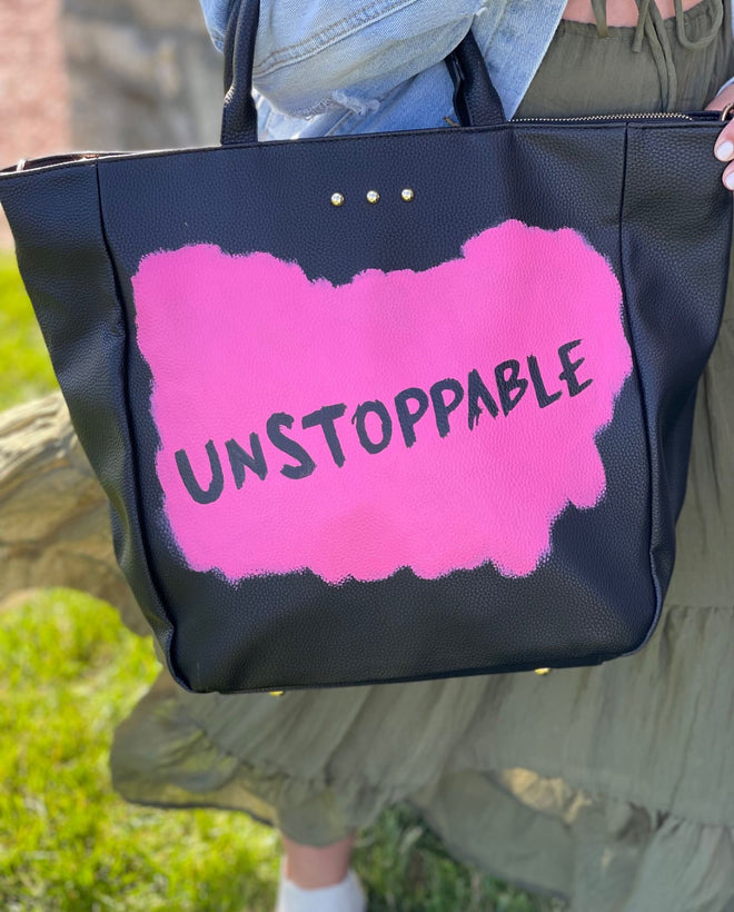 Unstoppable Black Tote Bag