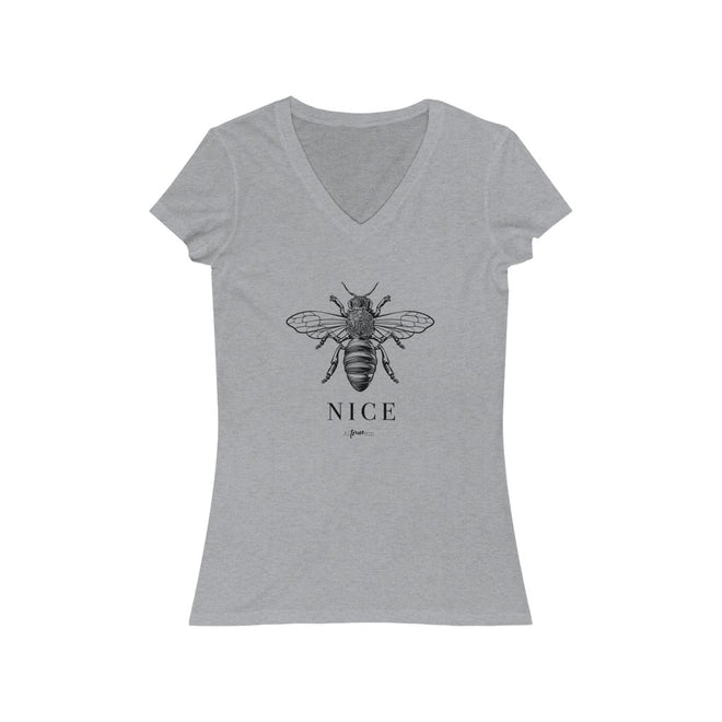 Bee Nice Short Sleeve V-Neck Tee