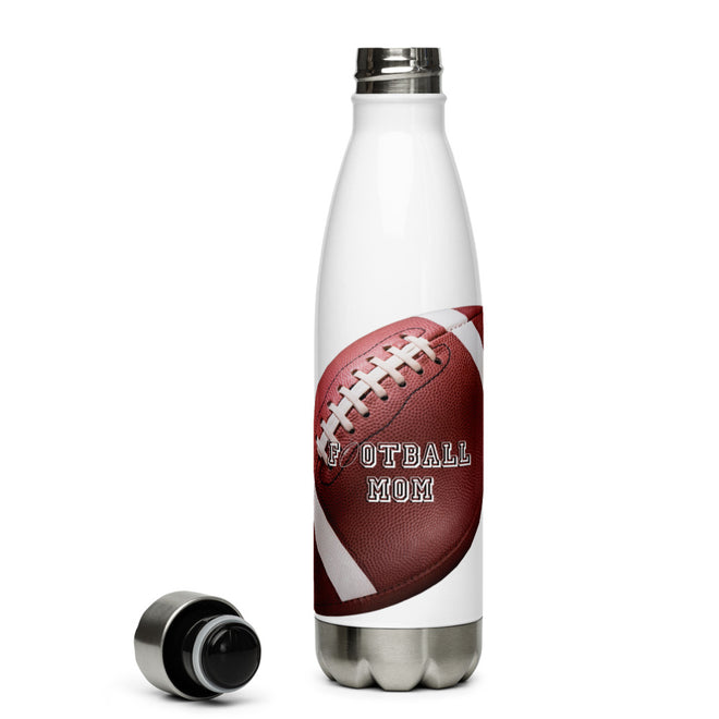 Football Mom Stainless Steel Water Bottle