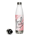 I Love You Sign Language Stainless Steel Water Bottle