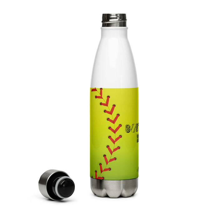 Softball Mom Stainless Steel Water Bottle