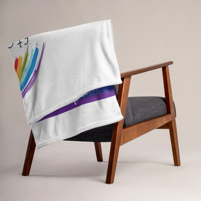 After the Rain Comes the Rainbow Throw Blanket