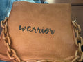 Warrior Custom Hand-Painted Peekaboo Bag