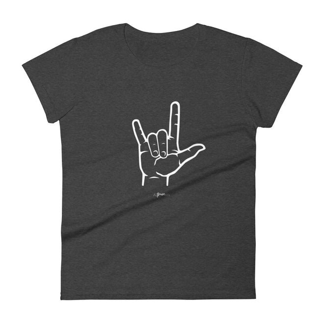 I Love You Sign Language Short Sleeve T-Shirt