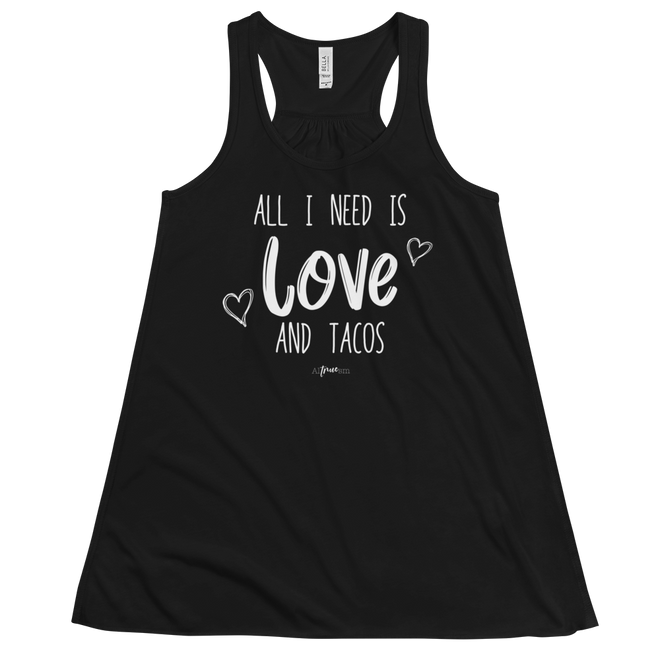 Love and Tacos Flowy Racerback Tank