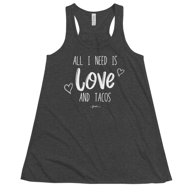 Love and Tacos Flowy Racerback Tank